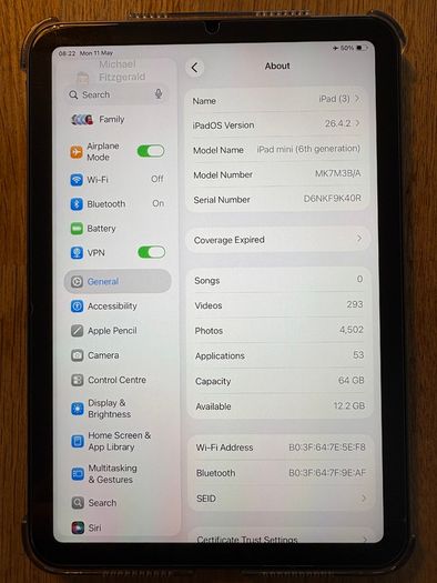 iPad Mini 6th Generation AS NEW IN BOX