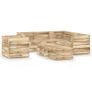 8 Piece Garden Lounge Set Green Impregnated Pinewood Image 9