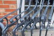 iron cast garden bench sides