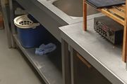 Stainless steel catering sink unit
