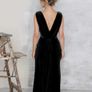 Folkster Marissa Velvet Forest Green Bridesmaid Dress Image 7