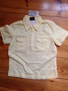 BNWT NEXT Lemon Yellow Shirt Age 1.5-2 yrs