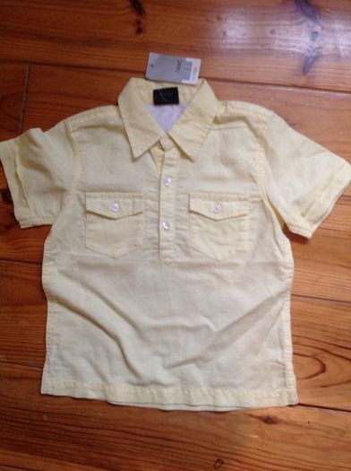 BNWT NEXT Lemon Yellow Shirt Age 1.5-2 yrs
