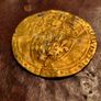 Cheap Hammered Gold Coin! French Charles 7th Demi Ecu, 1422-1461. OFFERS WELCOME. Image 5