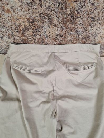 womens MASSIMO DUTTI  trousers chinos stretchy beige Size EU 40 W 32 L 28