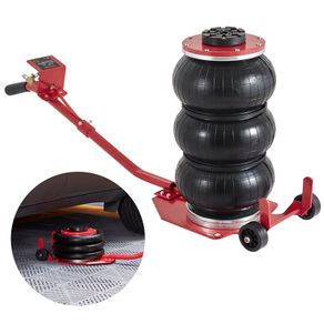 Pneumatic Jack Triple Bag Air Jack 3T, Triple Bag Air Jack 140-450mm Lift Height Bag Air Jack, 5 Minutes Lift Air Jack Jack Labor Saving for SUV, Truck, Car, etc.