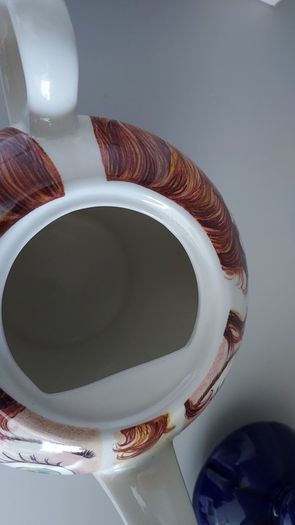 Sadler Bursley folk Beryl Bracewell teapot