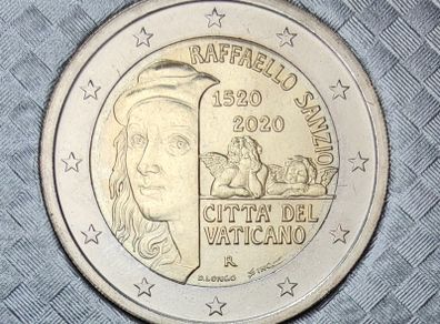 Vatican 2 Euro Brilliant Uncirculated Coin 2020 - Raphael Sanzio