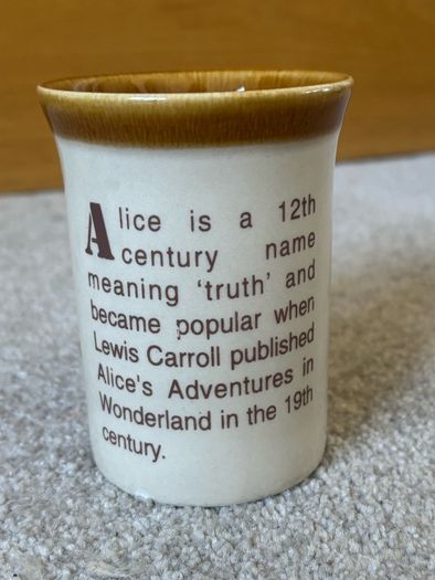 Vintage Alice Name Mug