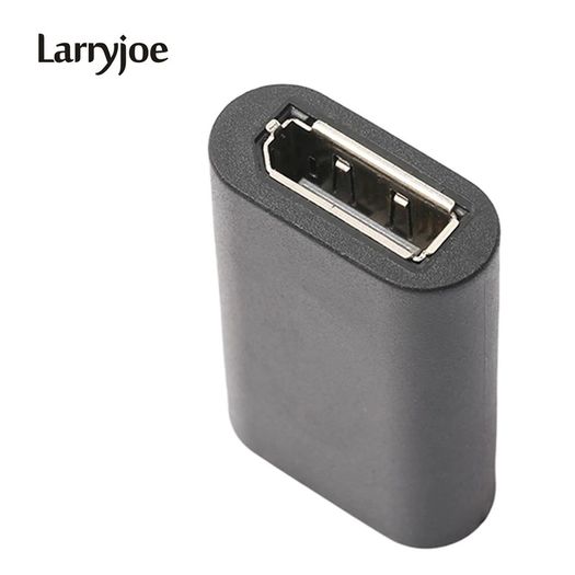 2 X Larryjoe DisplayPort UHD v1.2 4K@60Hz Female/Female Extension Coupler/Adapter (Brand New/Warranty)