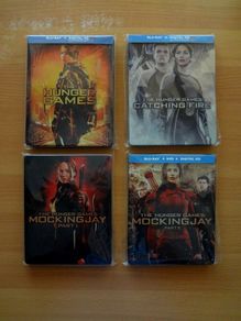 The Hunger Games 4X Blu Ray Steelbook Collection (Walmart Exclusives USA)
