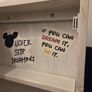 Wooden Framed Wall Mirror Cabinet with Motivational Quotes Image 8