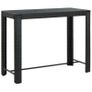 Garden Bar Table Black 140.5x60.5x110.5 cm Poly Rattan Image 5