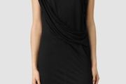 AllSaints Sabie black dress Rrp190e