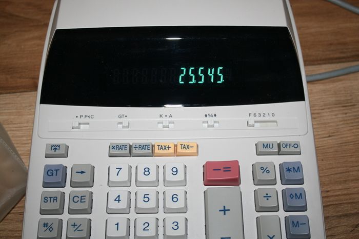 Sharp EL1607P 12 DIGIT Printing Calculator Mains Powered