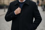 Stylish Italian  Enrico Coveri Mens Wool and Cashmere Coat
