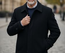 Stylish Italian  Enrico Coveri Mens Wool and Cashmere Coat