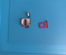 Genuine iPhone 13 SIM Card Reader Module Slot & Matching Red Tray OEM Pull