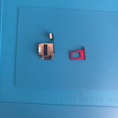 Genuine iPhone 13 SIM Card Reader Module Slot & Matching Red Tray OEM Pull