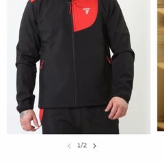 Black and Red Griid tracksuit