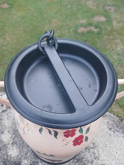 vintage french milk can