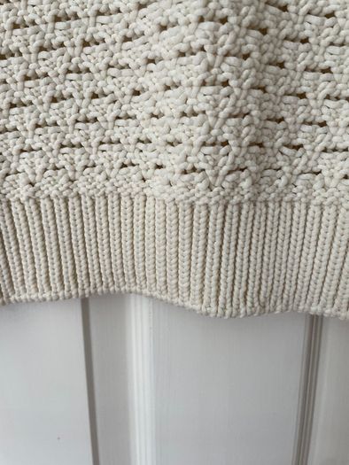 Cream Second Female Short Sleeve Knit Top-Size S