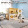 2 Tiers Cat Cages Indoor Large with Cat Toilet, Cat Cage Large Cat Cage Fence Panels, DIY Cat Playpen, Cat Enclosure Indoor, Bedroom/Dining/Toilet/Play area for Happy Feline Friends Image 4