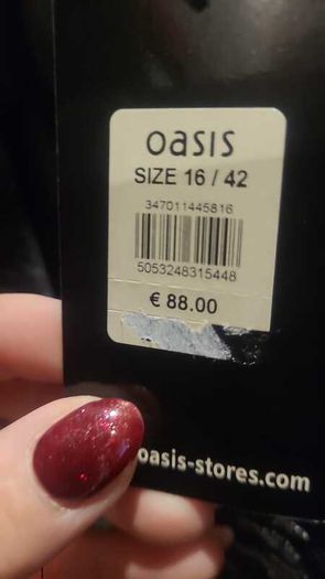 Oasis Grey Dress Size 16