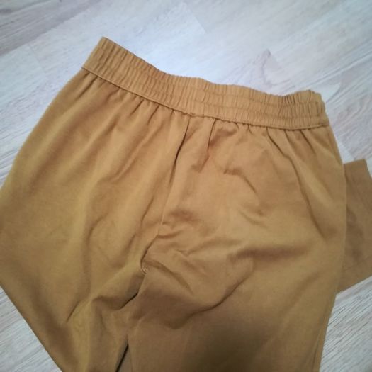 Mustard color thick jersey pants