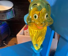 DISNEY ON ICE Flounder Light Up Wand Little Mermaid Spinning Toy