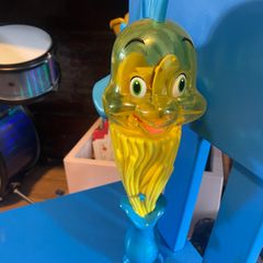 DISNEY ON ICE Flounder Light Up Wand Little Mermaid Spinning Toy