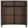 Garden Bar Table Brown 120x55x110 cm Poly Rattan Image 4