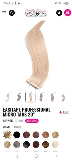 Tape Hair Extensions Easilocks