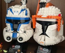 lego Star Wars Cody and Rex helmets.