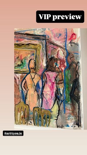 Framed Original Figurative Painting Contemporary Art Painting Irish Art Gift