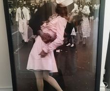 Large Framed 'V-J Day in Times Square' Poster by Alfred Eisenstaedt