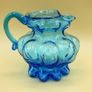 Vintage Kanawha Blue Glass Pitcher Image 3