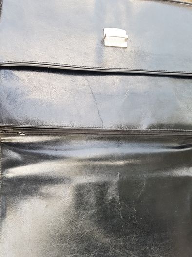 Leather suitcase