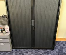 Large Timber-Topped Filing Cabinet