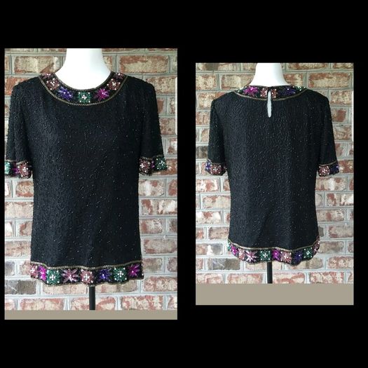 Beaded vintage top