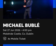 Michael Buble Malahide Castle tickets