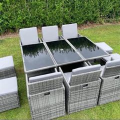 New Rattan Cube Garden Furniture - 10 Seater - Delivery
