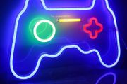 Game Neon Signs Neon Light Gaming LED Neon Lights Wall Art Blue Neon Night Light for Kids Game Room Bar Bedroom Home Decoration
