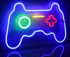 Game Neon Signs Neon Light Gaming LED Neon Lights Wall Art Blue Neon Night Light for Kids Game Room Bar Bedroom Home Decoration