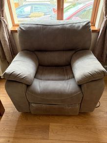 Leather recliner