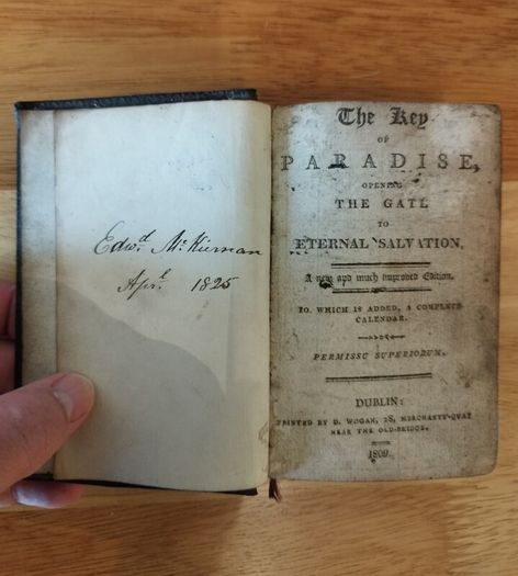 Key of paradise opening the gate to eternal salvation 1809