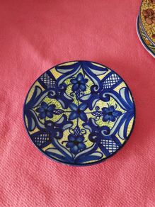 Antique Spanish Ceramic Plate