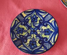 Antique Spanish Ceramic Plate