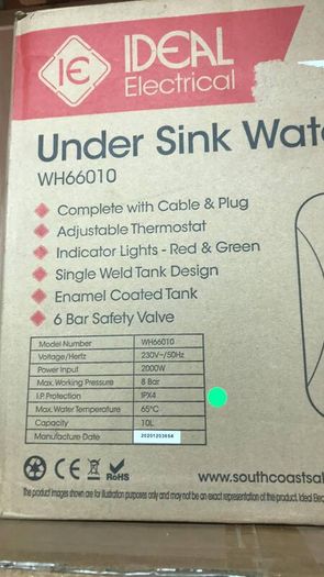10 Litre Undersink Water Heater