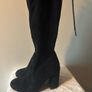 Thigh boots black suede Image 2
